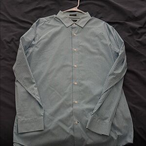 Banana Republic Light Blue Gingham Shirt